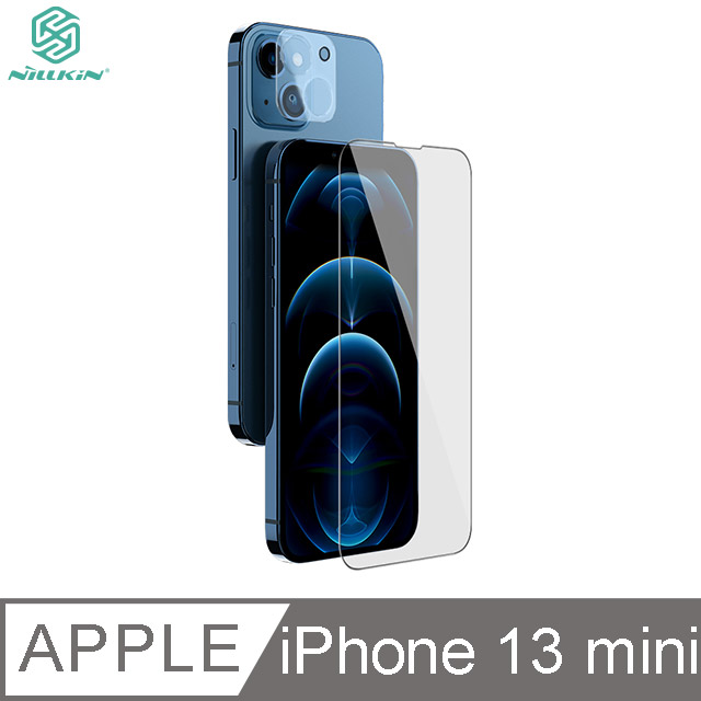 NILLKIN Apple iPhone 13 mini 二合一套裝玻璃貼 (螢幕玻璃貼+鏡頭貼)