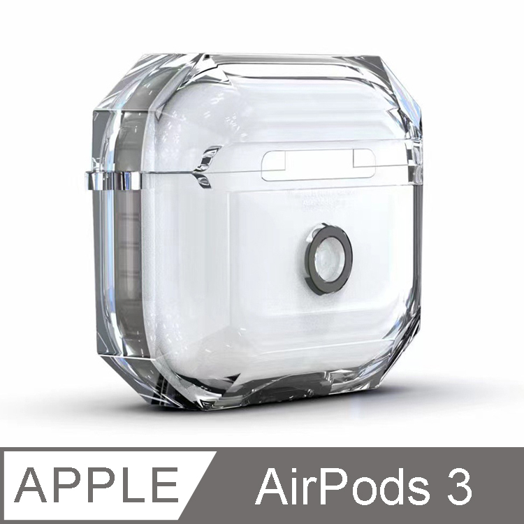 IN7 清透系列 AirPods 3 透明撞色TPU 耳機保護套-黑色
