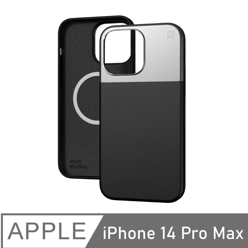 Atom Studios｜極致輕薄iPhone質感手機殼 經典黑 適用於iPhone 14 Pro Max