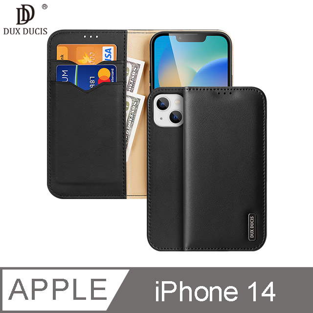 DUX DUCIS Apple iPhone 14 Hivo 真皮保護套 #手機殼 #保護殼 #磁吸 #卡槽收納