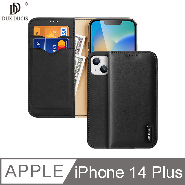 DUX DUCIS Apple iPhone 14 Plus Hivo 真皮保護套 #手機殼 #保護殼 #磁吸 #卡槽收納