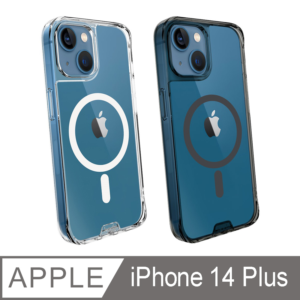 hoda iPhone 14 Plus 6.7吋 MagSafe 晶石鋼化玻璃軍規防摔保護殼