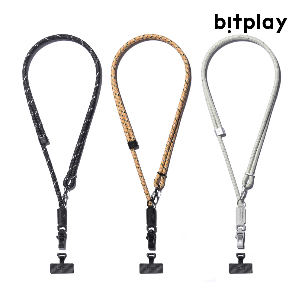 bitplay 兩用掛繩背帶 8mm 暗夜黑 / 米砂黃 / 柔草綠