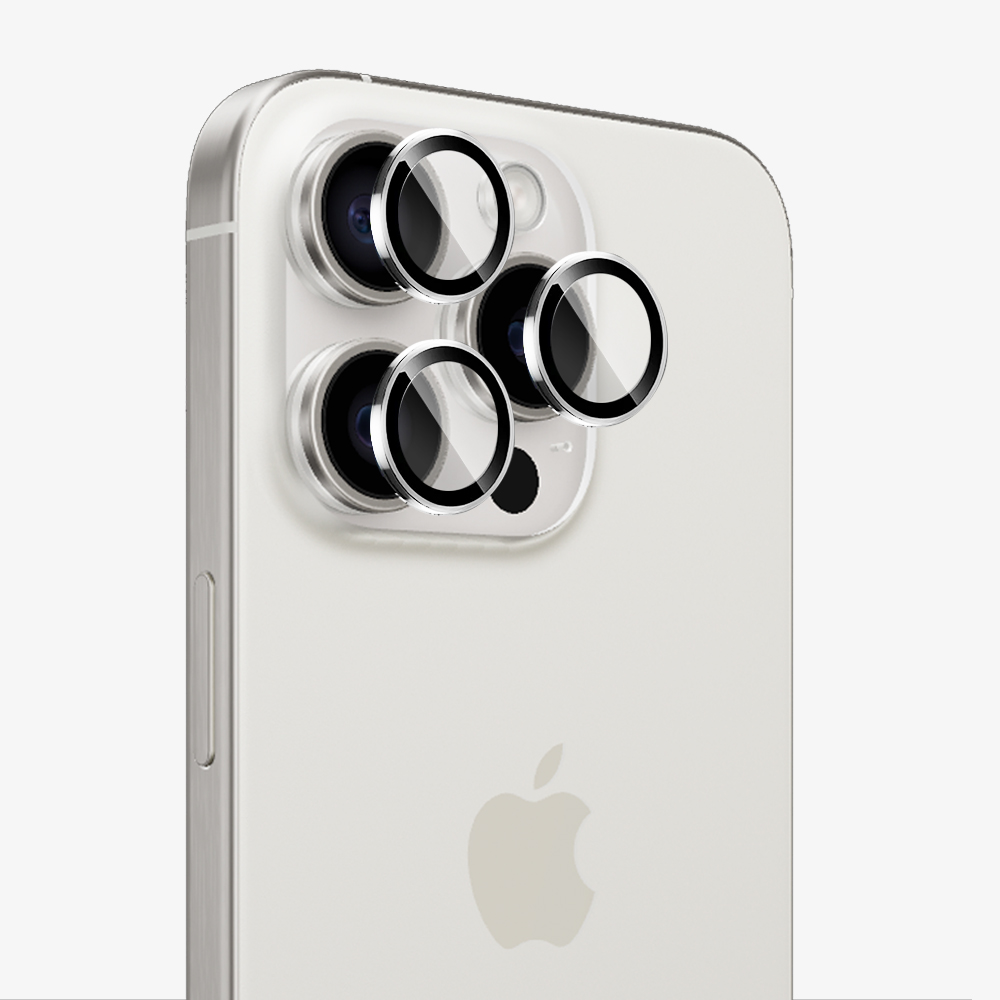 【ZIFRIEND】 iPhone 15 PRO / 15 PRO MAX 零失敗鏡頭貼-銀白鈦金 / ZFL-15PM-SV