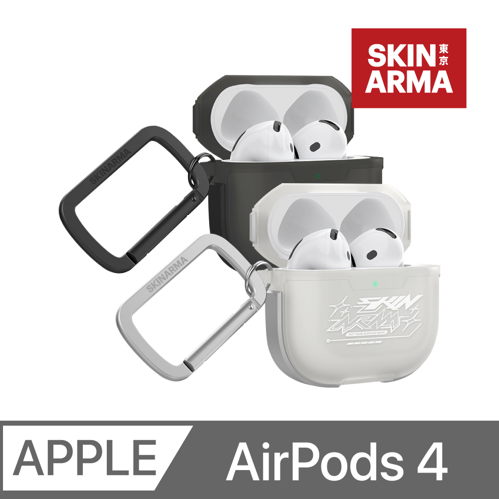 SKINARMA 日本東京 Kinzoku 塗鴉藝術耳機收納保護套(附掛鉤) AirPods 第4代