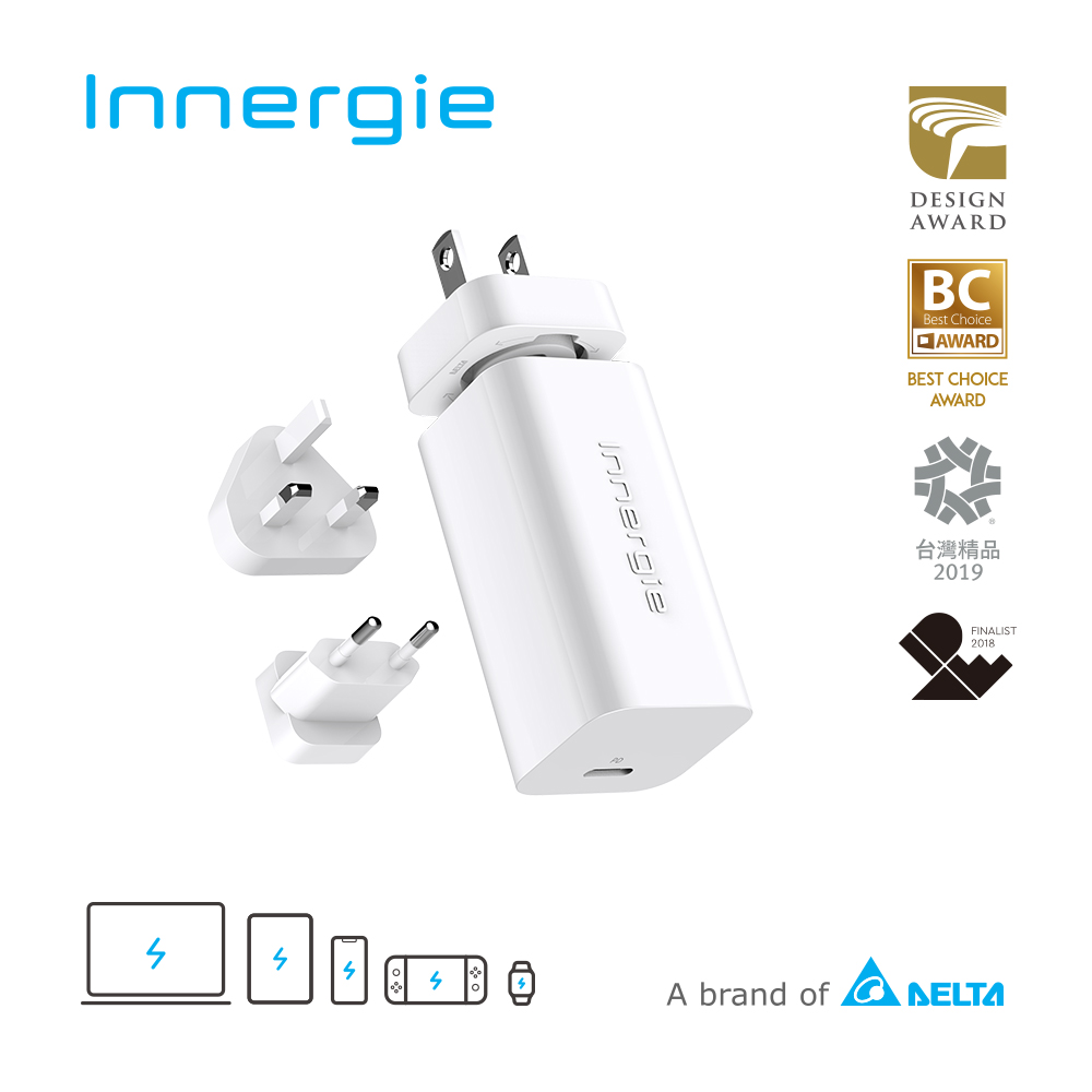 【Innergie】60C Pro (國際版) 60瓦 USB-C 萬用充電器
