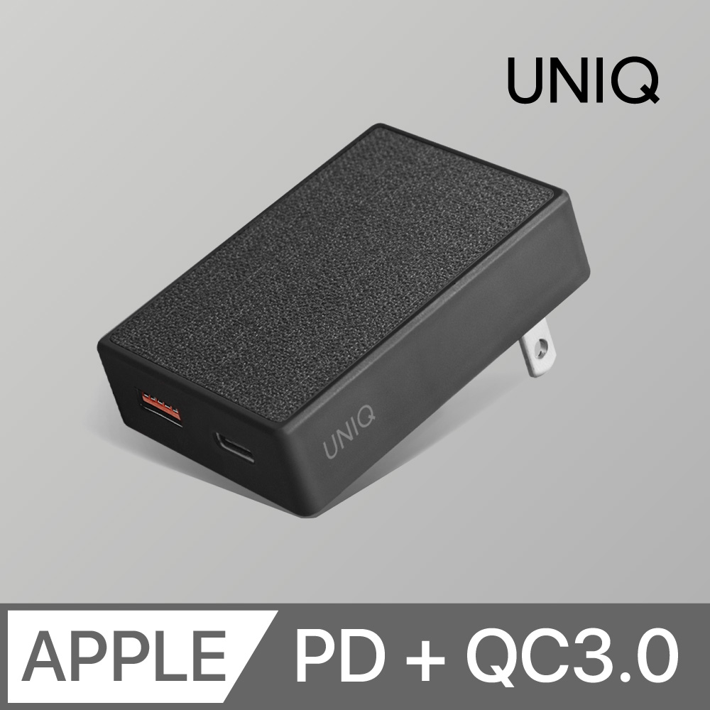 UNIQ Votre Slim Duo 壁掛式20W雙孔快充頭 PD + QC3.0