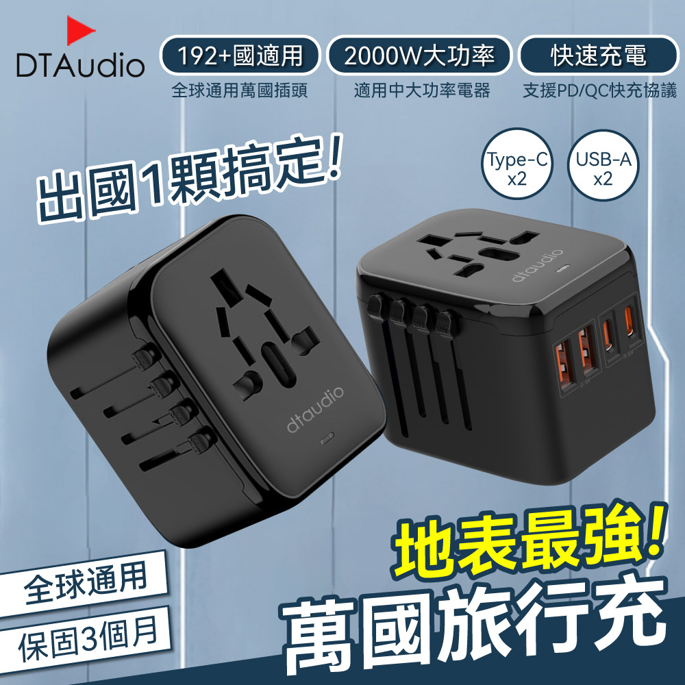 【PD20W】萬國旅行充 2000W大功率 USB Type-C 全球通用 多功能插座 萬用轉接頭 旅行充電頭