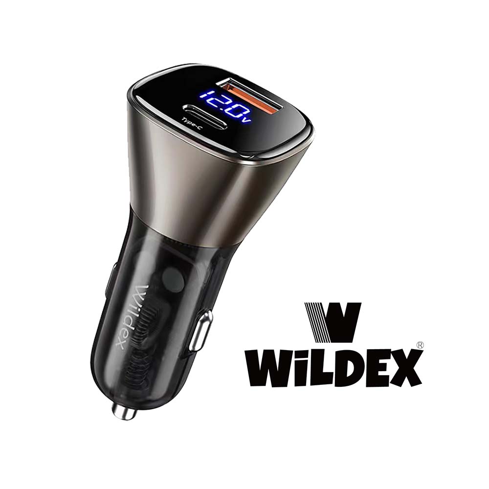 【Wildex】63W 電壓電流顯示型汽車點菸用電源供應器 SR-063PQ