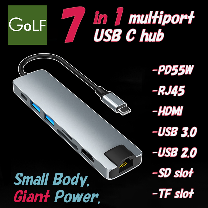 Golf 7 in 1 USB C 集線器