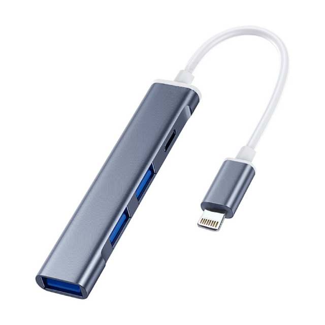 蘋果 Lightning 四合一 3孔 USB3.0+充電孔