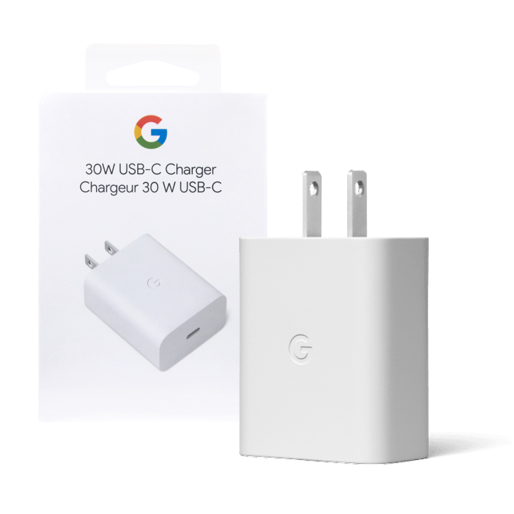 Google 30W USB-C 原廠充電器 - 白 (台灣公司貨)