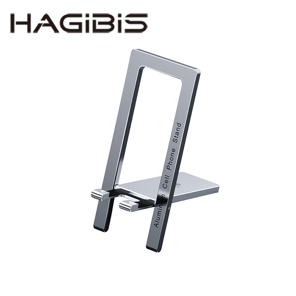 HAGiBiS鋁合金折疊式桌面支架(銀灰色)升級款