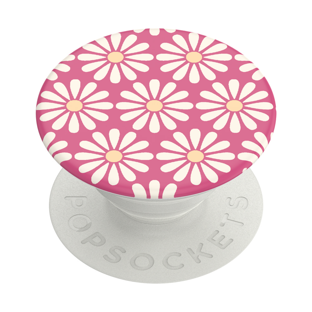 PopSockets 泡泡騷 二代 可替換PopGrip 美國 No.1 時尚手機支架 花朵系列 雛菊朵朵粉