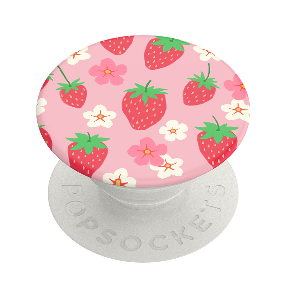 PopSockets 泡泡騷 二代 可替換PopGrip 美國 No.1 時尚手機支架 水果系列 草莓花朵朵
