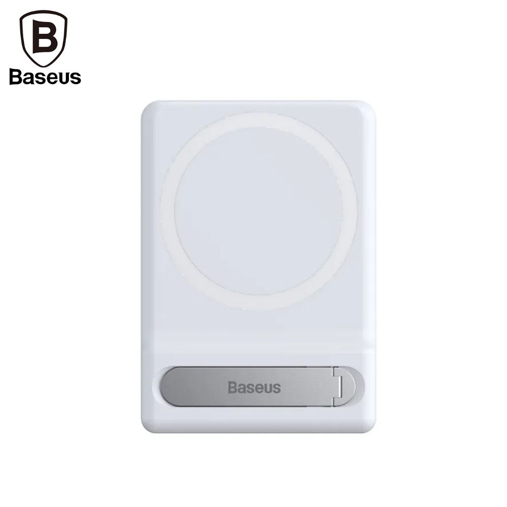 【Baseus】倍思 超薄磁吸式卡片支架 白色