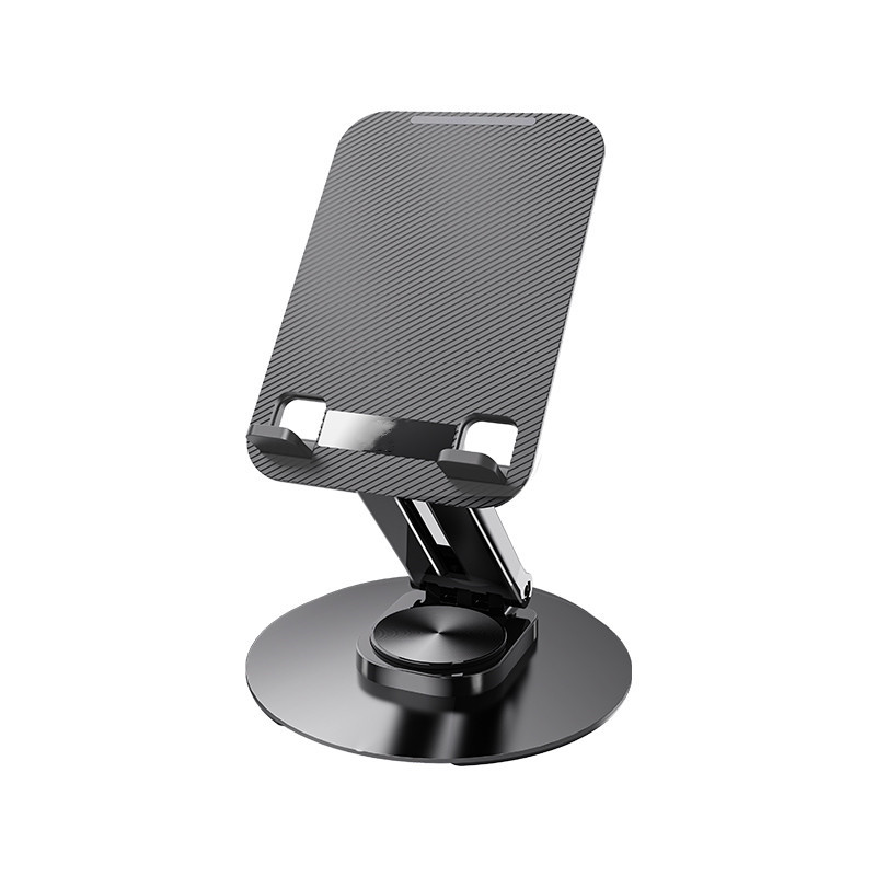EconLife ◤黑色旋轉手機支架◢平板支架 高度可調 360度旋轉 碳鋼板材質(J80-007-03X2)