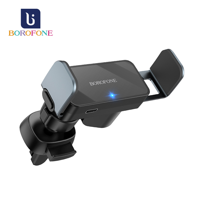 Borofone BH66 冠宇智慧電動車載支架 黑錆