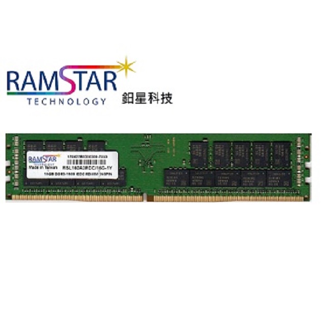 RamStar 鈤星科技 32G DDR4-2666 Dual Rank x4 RDIMM伺服器專用記憶體