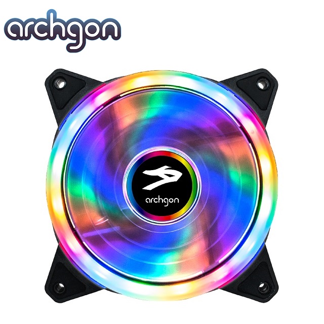 archgon亞齊慷 RGBSF01 Blaze RGB 電競風扇-彩虹燈
