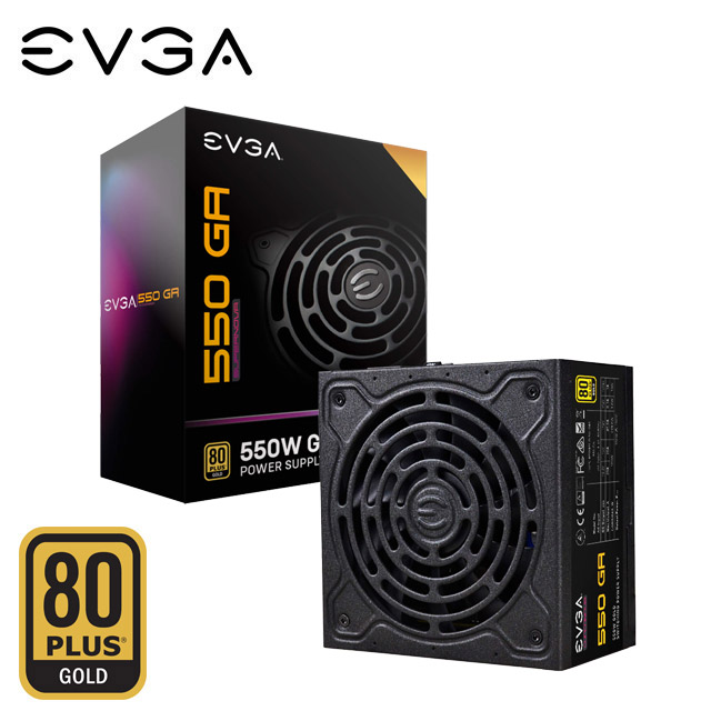艾維克EVGA 550 GA 550W 80 PLUS金牌 電源供應器