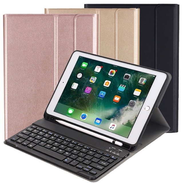 iPad Pro10.5平板專用筆槽型分離式藍牙鍵盤/皮套