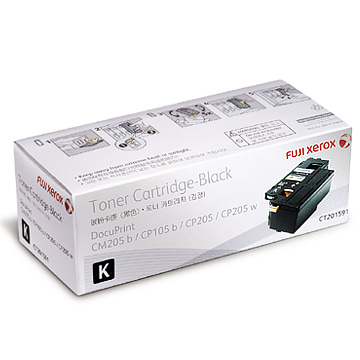 FujiXerox CP105b/CP205/CM205b 原廠黑色碳粉匣CT201591(2支)