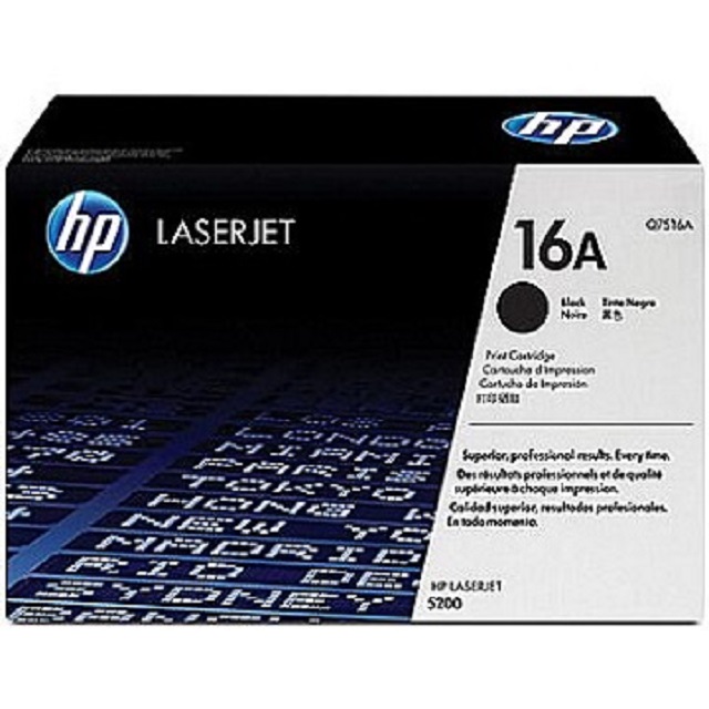 HP Q7516A/7516A/7516/16A 原廠黑色碳粉匣 HP LJ5200/5200dtn/5200L/5200Lx/5200n/5200tn