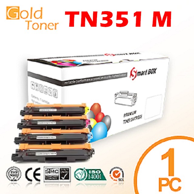 【Gold Toner】BROTHER TN-351M 環保碳粉匣(紅色)一支，MFC-L8600CDW/L8850CDW/L8350CDW