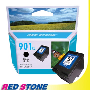 RED STONE for HP CC654A環保墨水匣(黑色)NO.901XL[高容量