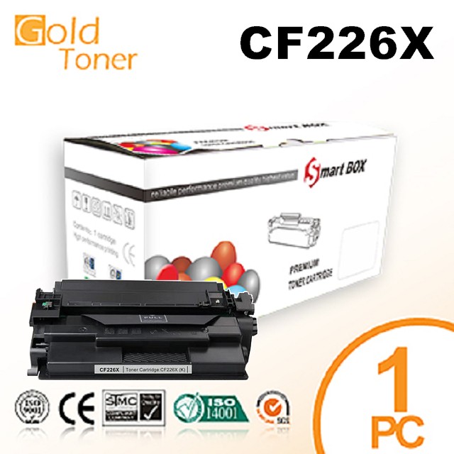 【Gold Toner】HP CF226X(NO.26X) 高容量環保碳粉匣 一支【適用】M402n / M402dn / M426fdn / M426fdw