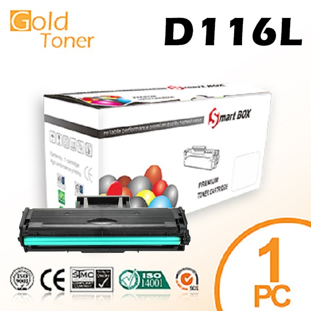 【Gold Toner】SAMSUNG MLT-D116L(高容量) 相容環保碳粉匣(黑色)一支【適用】SL-M2875FD