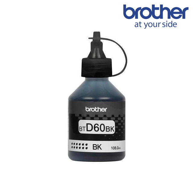 Brother BTD60BK 原廠黑色裸裝墨水 (2入)