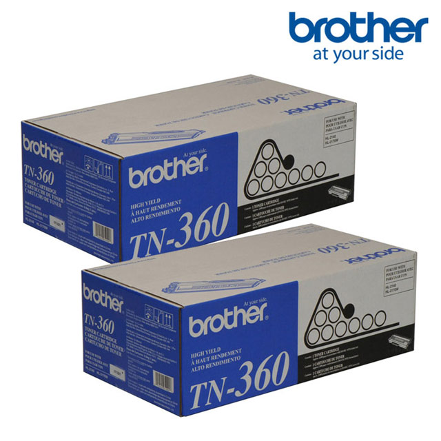 ★2入超值組★Brother TN-360 原廠黑色碳粉匣