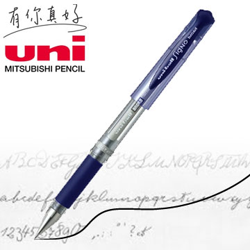 Uni-ball 三菱 1.0mm超細鋼珠筆-12支(深藍/UM-153)