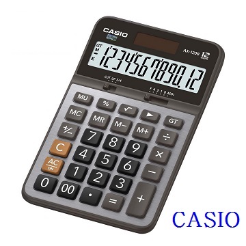 CASIO卡西歐•12位數雙電源商用計算機/AX-120B