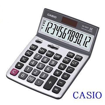 CASIO卡西歐•12位數雙電源/可掀式商用計算機/DX-120ST