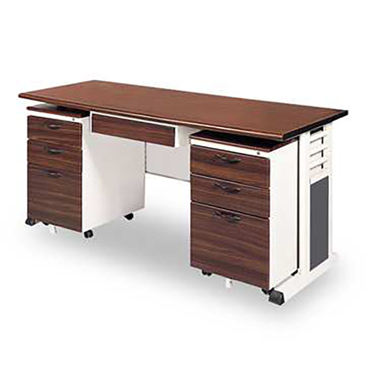【時尚屋】BMSA胡桃木紋辦公桌櫃組257-11(150)