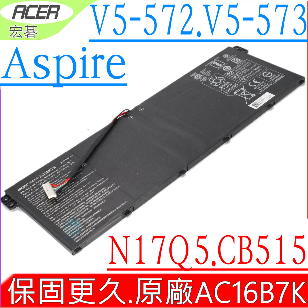 ACER 電池(原廠)-宏碁 Chromebook 15 CB515 CB515-1H,CB515-1HT AC16B7K,AC16B8K