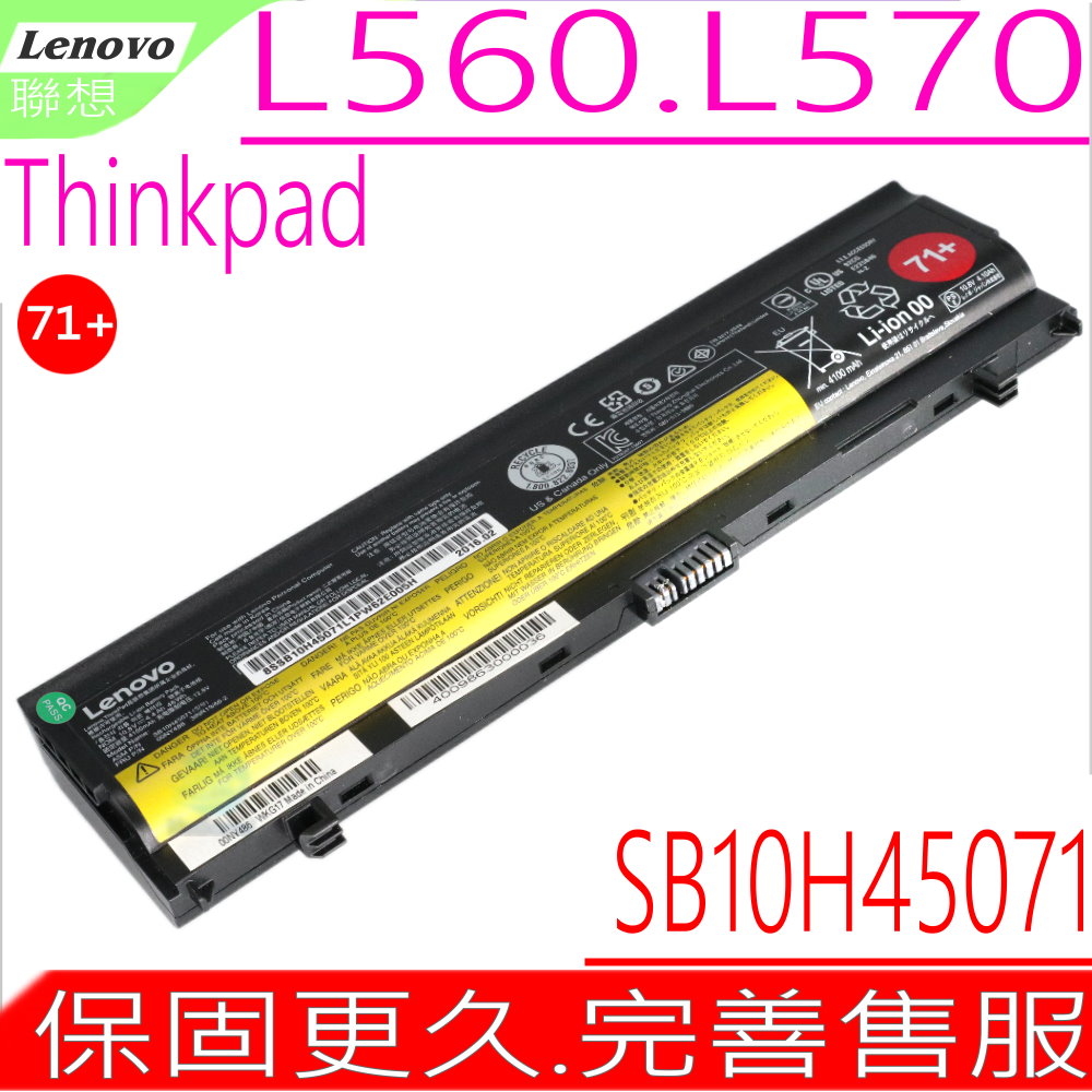 Lenovo 電池-聯想 L560 L570,71+, 00NY486,00NY488 00NY489,SB10H45071