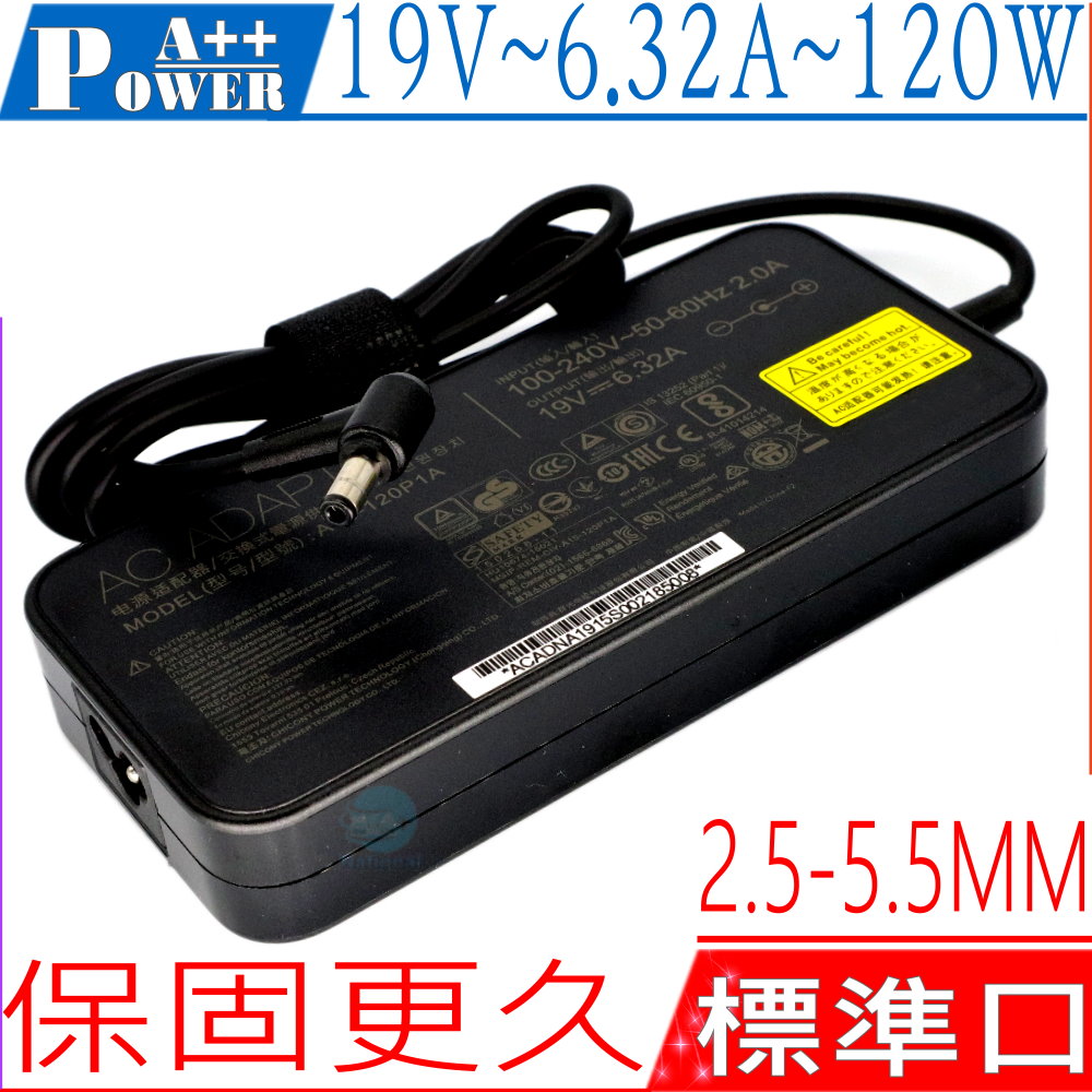 ASUS充電器-華碩 19V 6.32A,120W,A4321-G,A4321UK,A4321UT,A6410-1B