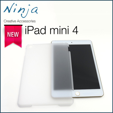 【福利品】iPad mini 4極簡輕薄磨砂款背蓋保護殼（透明）