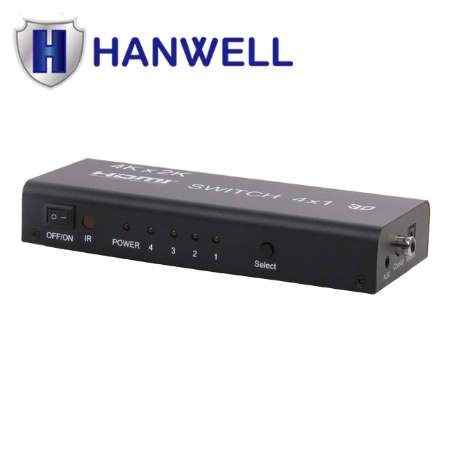 HANWELL HDMI-AS401 影音訊號切換器 ( 4 IN 1 OUT )