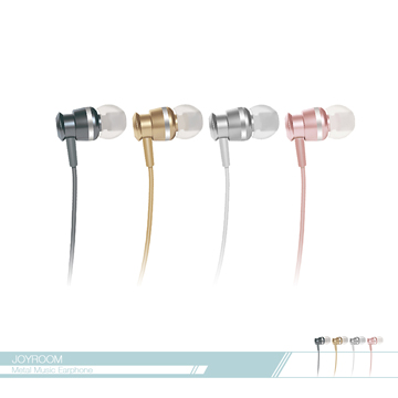 JOYROOM機樂堂 低頻動感 入耳式金屬耳機 (EL122) 3.5mm各廠牌適用/ 線控接聽鍵/ 免持聽筒