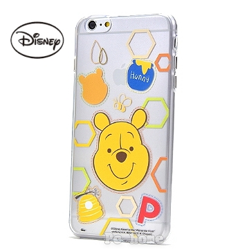 Disney【開心維尼】iphone6/6SPlus軟式手機背蓋