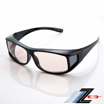 視鼎Z-POLS 包覆式 濾藍光眼鏡 亮面黑(M)