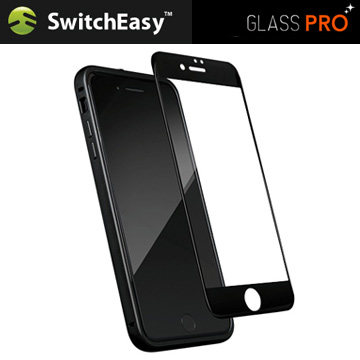 SwitchEasy Glass Pro iPhone 7 Plus(5.5吋) 3D滿版玻璃保護貼-黑邊