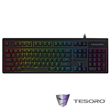 TESORO鐵修羅 Excalibur RGB V2神劍幻彩版機械式鍵盤-紅軸中文黑