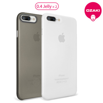 Ozaki O!coat 0.4 Jelly 2 in 1 iPhone 7 Plus超薄保護殼2合1-霧透白/霧透黑