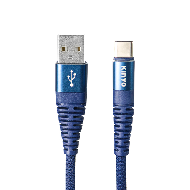 KINYO TYPE-C 6A超快充數據線 USB-C901(兩入裝)